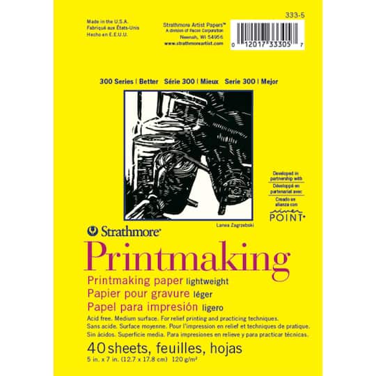 Strathmore® 300 Series Printmaking Lightweight Paper Pad